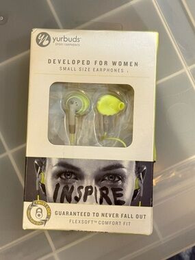 Yurbuds Lime Green Small-Size Sport Earphones - Developed for Women